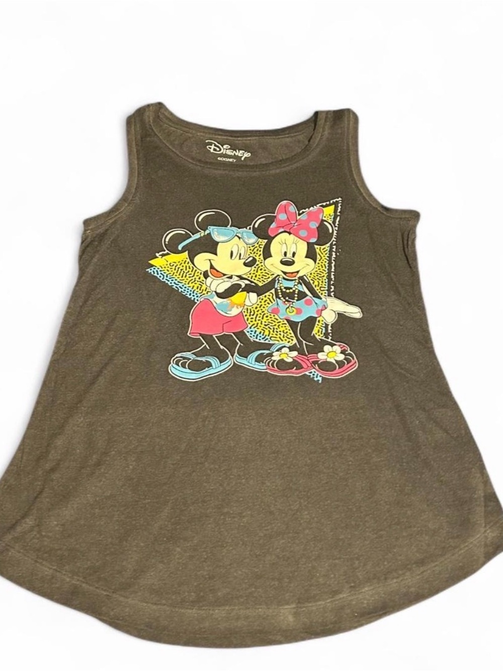 Disney Mickey and Minnie Mouse brown tank top Size
XS